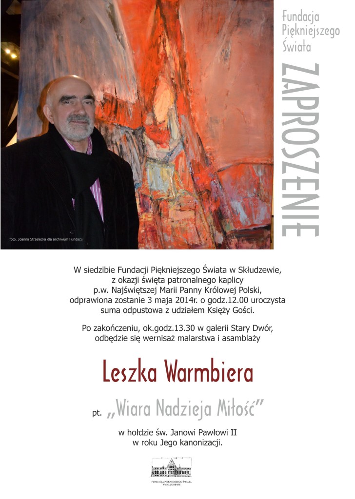 Zaproszenie Leszek Warmbier 3 maja 2014